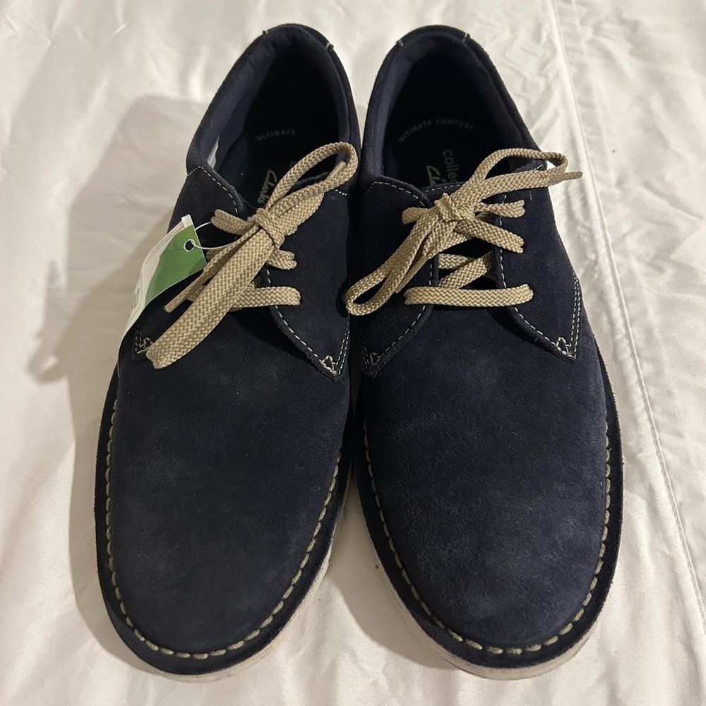 Clarks mens size 9 blue shoes. - Picture 3 of 10